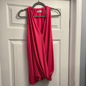 Zenana Outfitters Hot Pink Sleeveless V-Neck Tank
